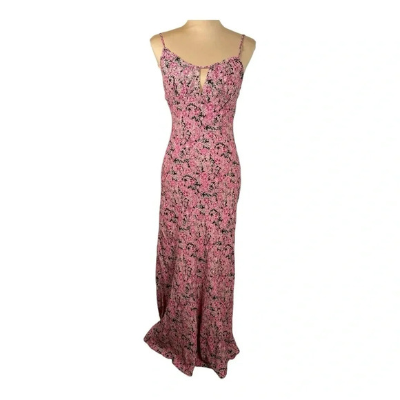 NWT Free People Bon Voyage Midi Dress in Black Combo Small - Picture 3 of 16